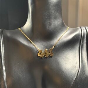444 Gold Angel Necklace